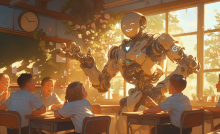 AI Teacher in a classroom